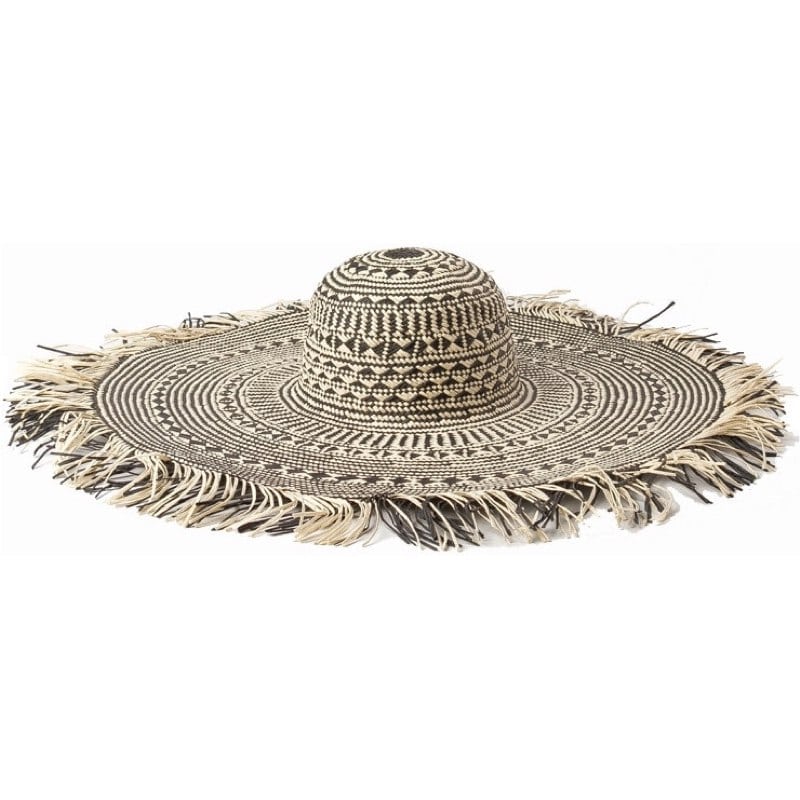Wide Brim Straw Hat Déco