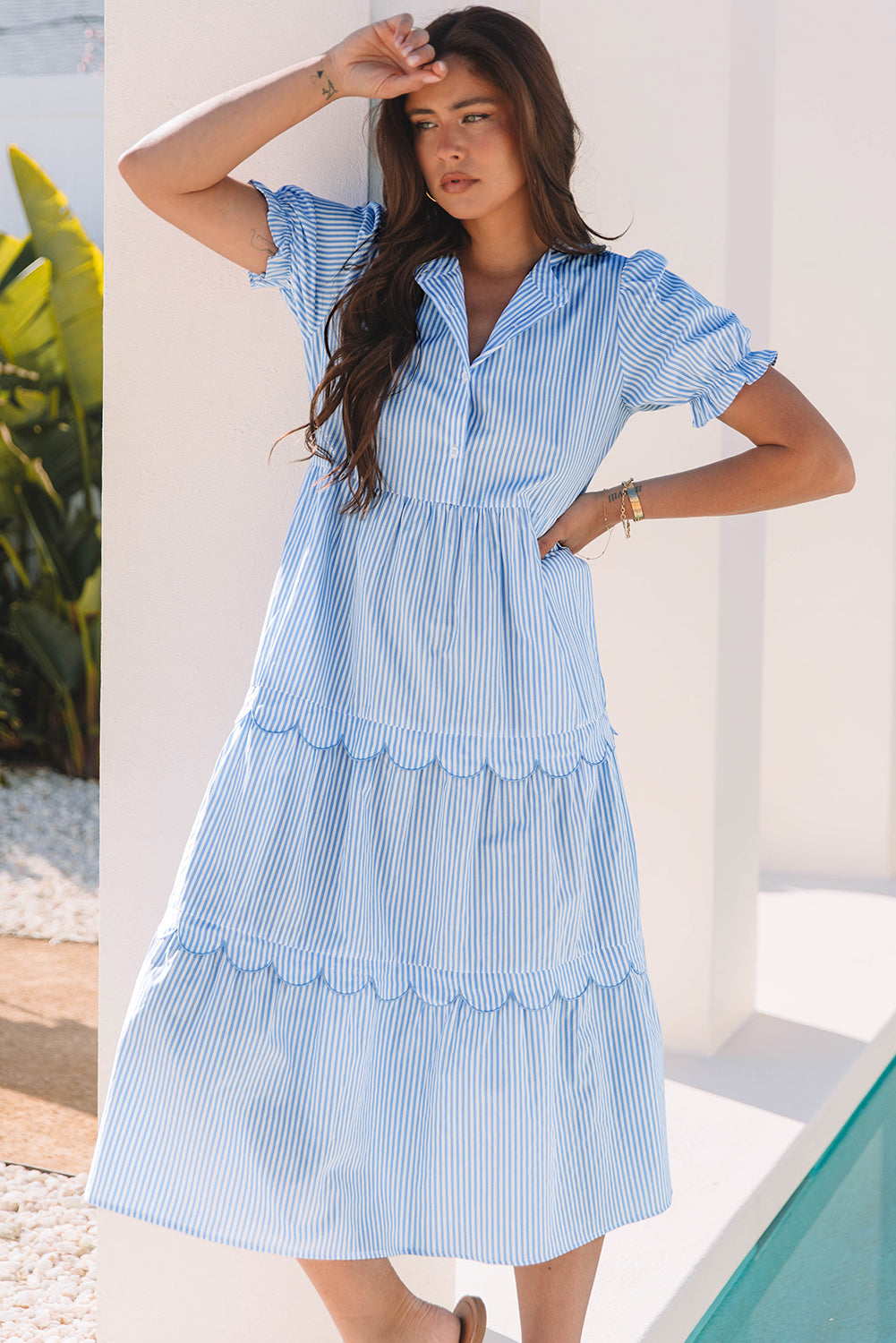 Women bohemian long summer dress