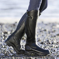Women boho suede riding boots
