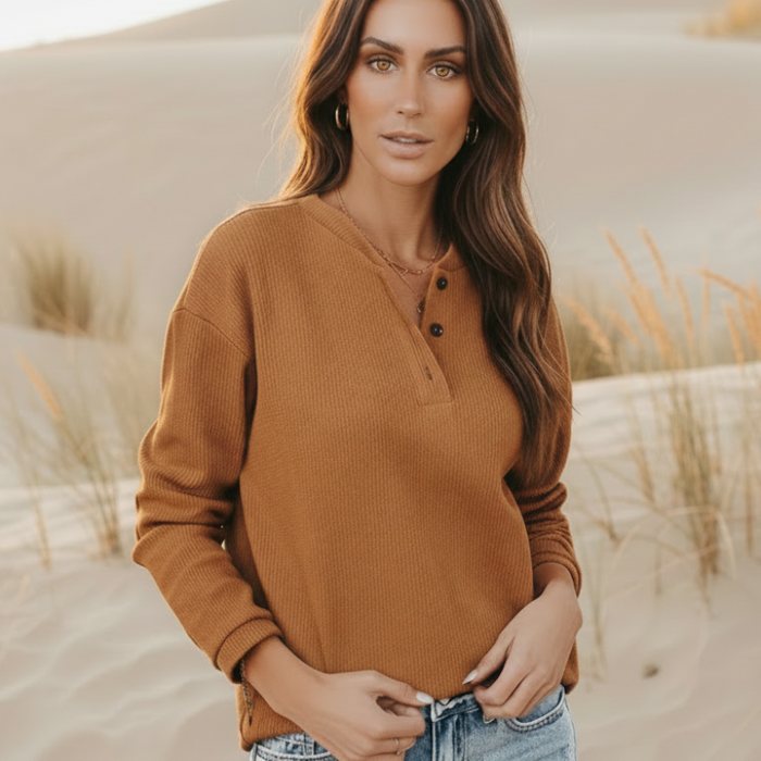 Women's bohemian cotton shirt outfit