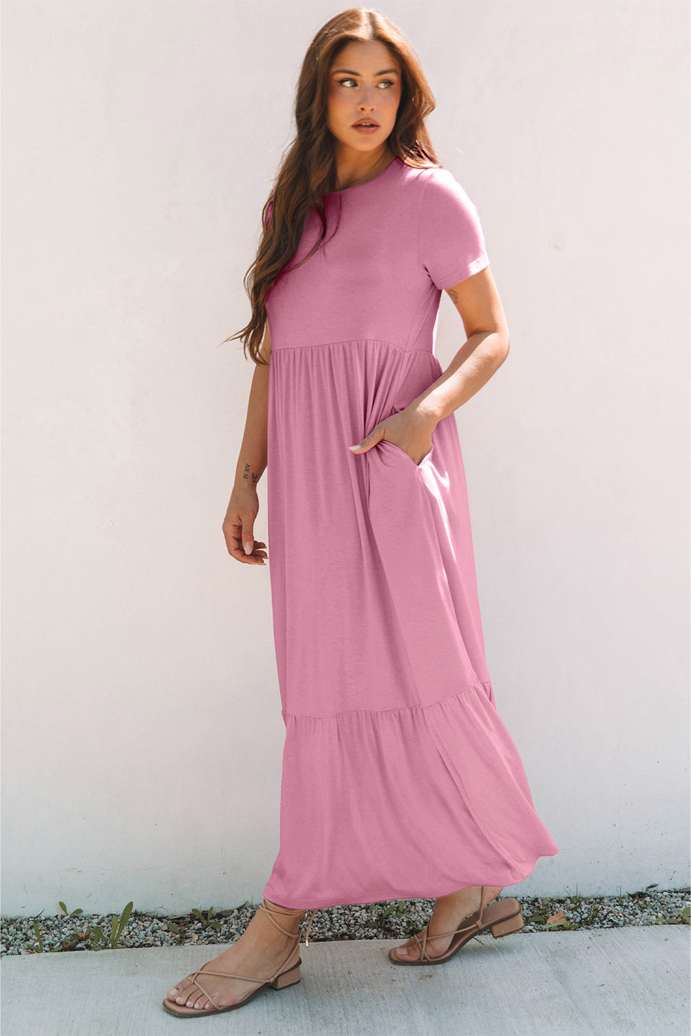 Women's loose fit bohemian gown