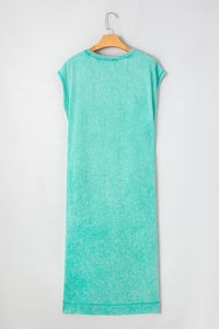 Women's printed bohemian floor-length dress
