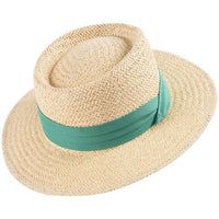Womens Straw Boat Hat