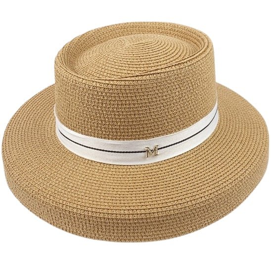 Womens Straw Bucket Hat