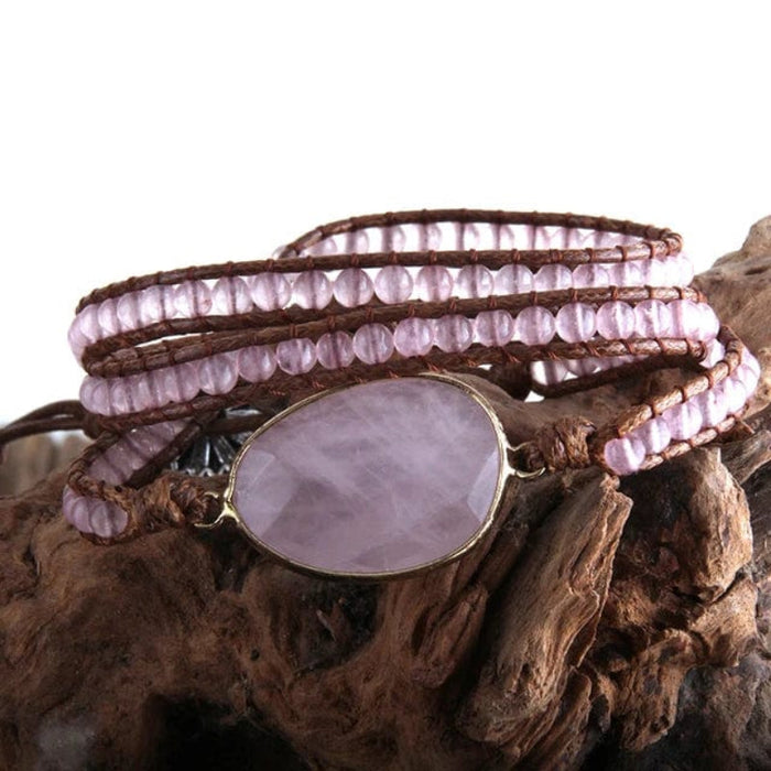 Wooden bead layered bracelets