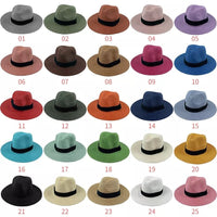 Woven beige bohemian fedora hat