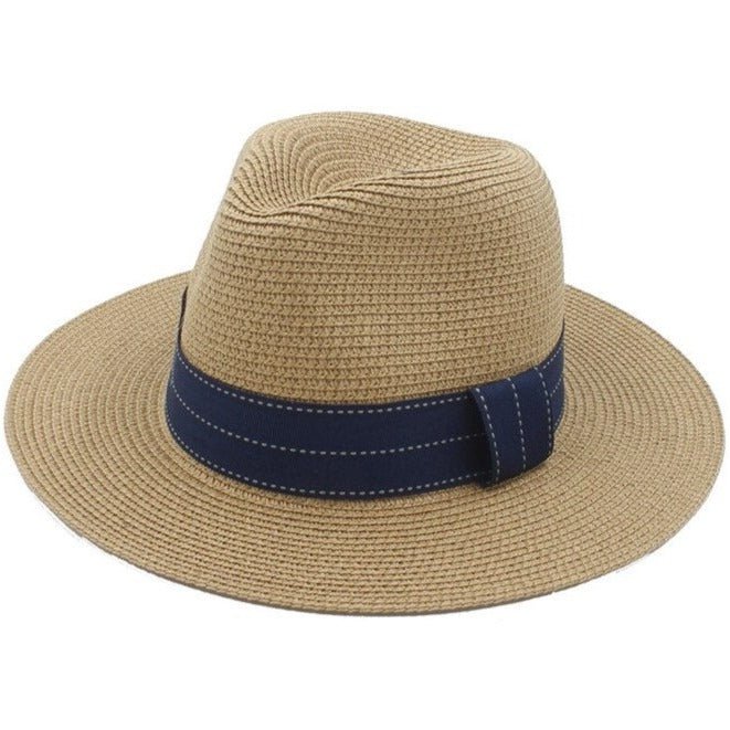 Woven bohemian fedora beach hat