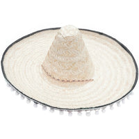 Woven boho straw fedora hat