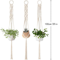 Woven Cotton Plant Basket Boho