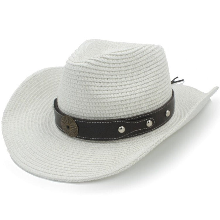 Woven cowgirl hat bohemian style