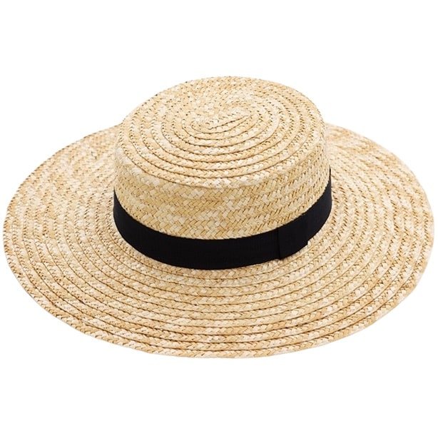 Woven raffia bohemian summer hat
