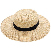 Woven raffia bohemian summer hat