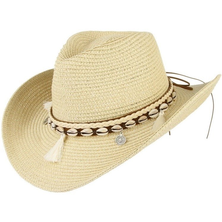 Woven Straw Boho Western Hat
