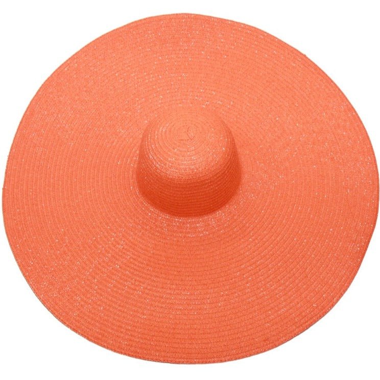 Woven straw wide brim bohemian