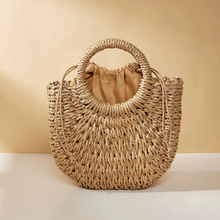 woven straw tote