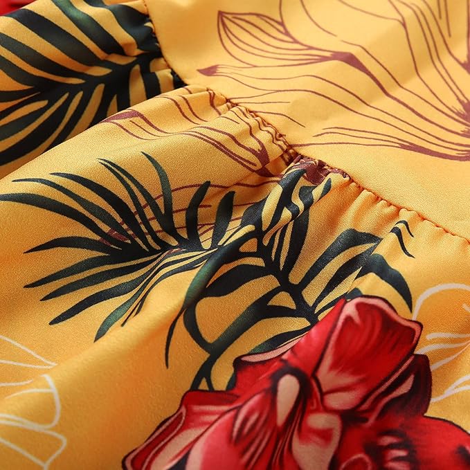 yellow boho maxi dress